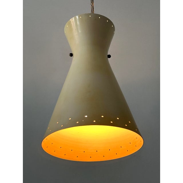Mid-Century Pulley Diabolo Pendant Lamp attributed to Vereinigte Werkstätten, Munich, 1950s For Sale - Image 16 of 18