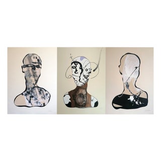 Stefano Mazzolini, S3M, 2022, Collage & Acrylic on Paper For Sale