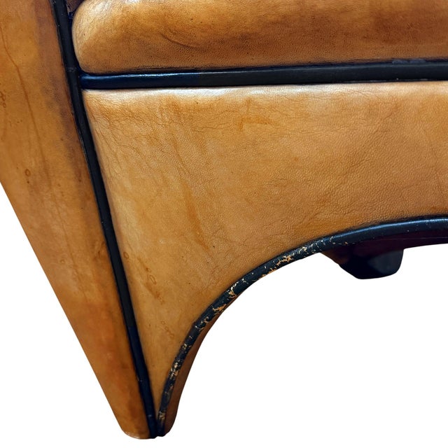 Leather Club Chair by Bart Van Bekhoven For Sale - Image 13 of 14