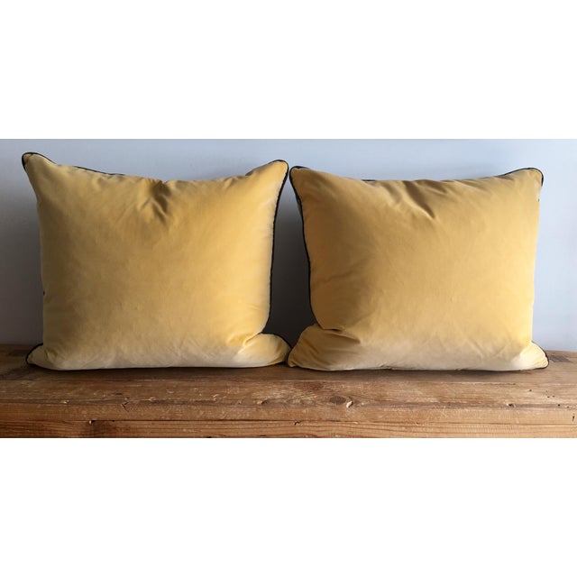 MidCenturyInspired Custom Velvet Pillows A Pair Chairish