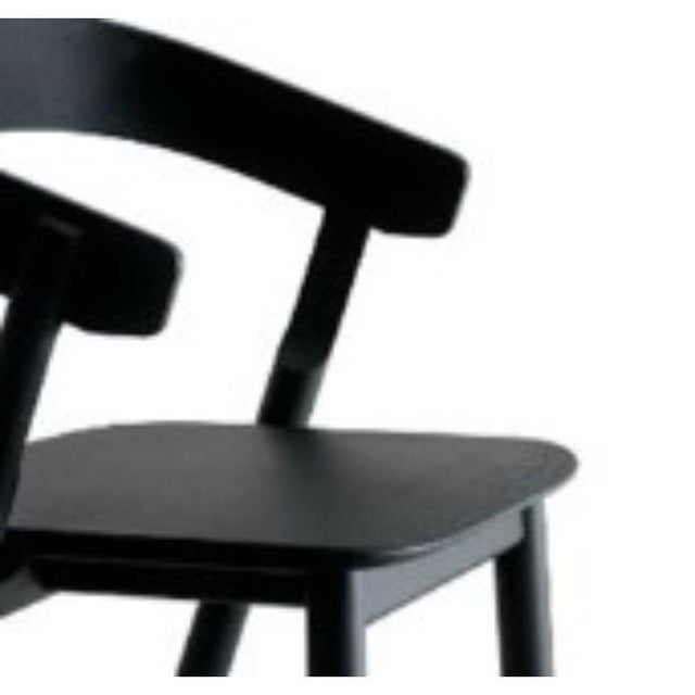 Contemporary Nude Dining Chair in Black by Made by Choice, Set of 4 For Sale - Image 3 of 16