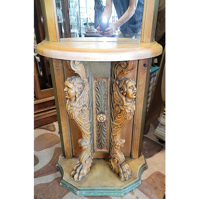 1970s Midcentury Tuscan Domed Console Table by Phyllis Morris For Sale In West Palm - Image 6 of 9