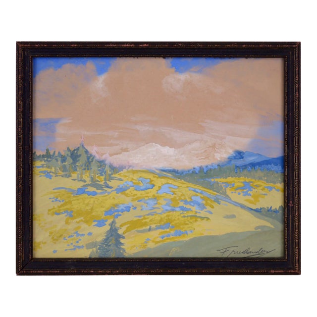 Spring in the Mountains by Friedlander 1920s by Friedlander For Sale