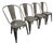 Xavier Pauchard for Tolix Galvanized Steel a-Chairs, Set of Four For Sale