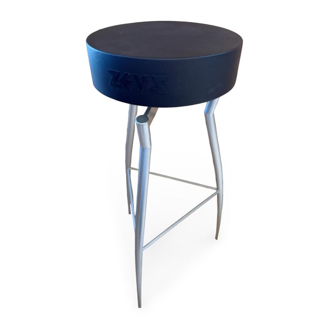Set of Three 1980s Postmodern "Alice" Bar Stools by Claudio Nardi for Zeus, Italy For Sale In Sacramento - Image 6 of 11