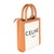 Contemporary Natural Tan Canvas Calfskin Mini Vertical Cabas Bag For Sale - Image 3 of 9