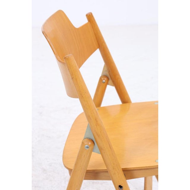SE 18 Folding Chairs by Egon Eiermann for Wilde + Spieth, Set of 4 For Sale - Image 11 of 17