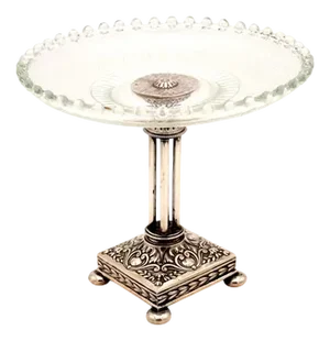 Fruit Bowl in Acid-Etched Cut Glass