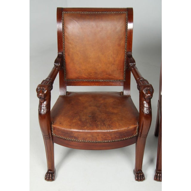 Empire Armchairs, 19th Century, Set of 2 For Sale - Image 6 of 16