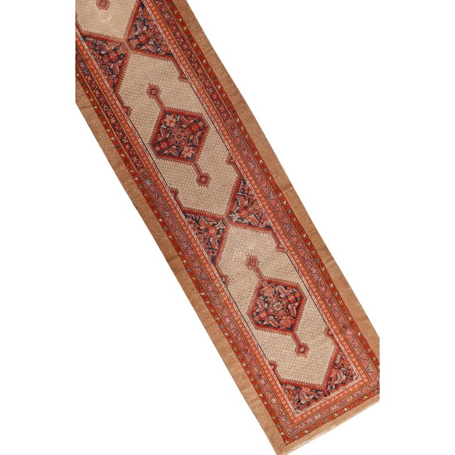 Vintage Oriental Runner Rug 3ft 6in X 16ft 2in For Sale In New York - Image 6 of 8
