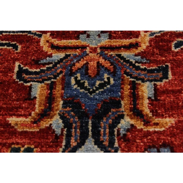 1990s Contemporary Rustic Tribal Zeigler Wool Rug - 8′2″ × 9′9″ For Sale In New York - Image 6 of 9