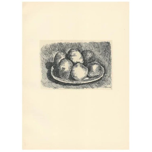 Giorgio Morandi, Six Apples in a Dish, 1957, Lithograph For Sale - Image 7 of 7