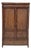 Viennese Art Nouveau Walnut Wardrobe with Floral Marquetry from Jacob & Josef Kohn, 1890s For Sale