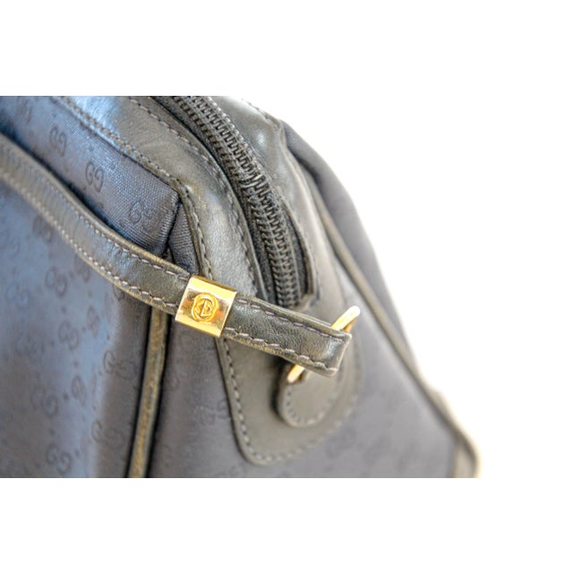 Navy Blue GUCCI Monogram Navy Handbag For Sale - Image 8 of 11