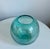 Murano Italian Murano Aqua Art Glass Vase 1960s Mid Century Modern For Sale - Image 4 of 5