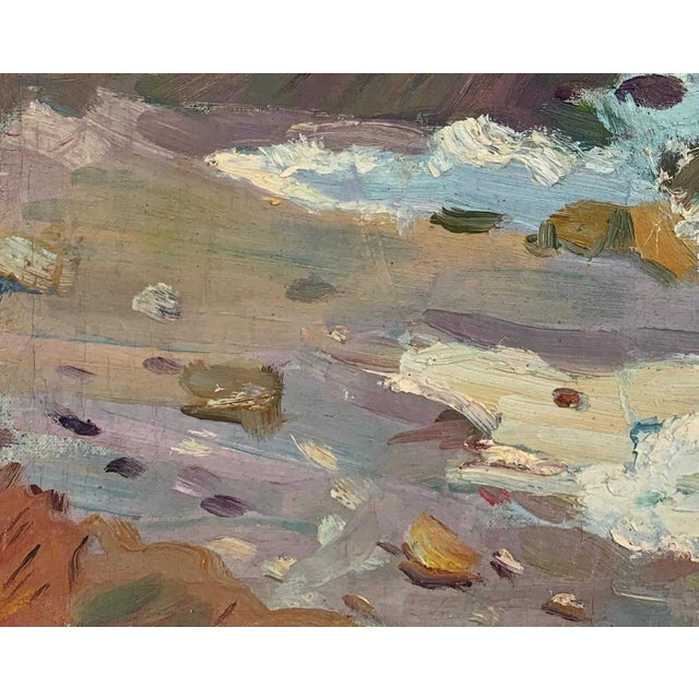 1960s Original Seascape Oil Painting, Ukrainian Artist, 1960s For Sale - Image 5 of 6