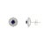 Double Halo Sapphire Diamond Cluster Earrings- 2 Pieces For Sale - Image 4 of 10
