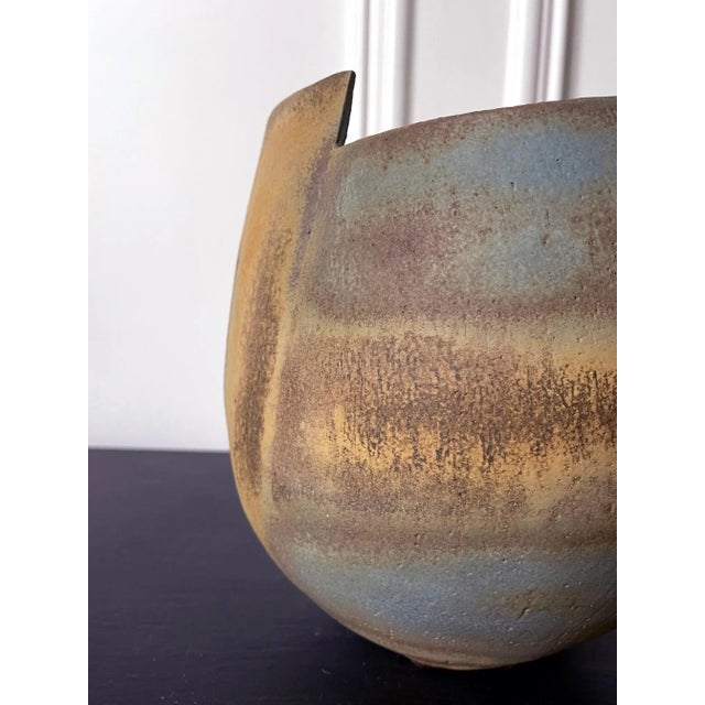 Late 20th Century Ceramic Vessel Vase by British Studio Potter John Ward For Sale - Image 4 of 13
