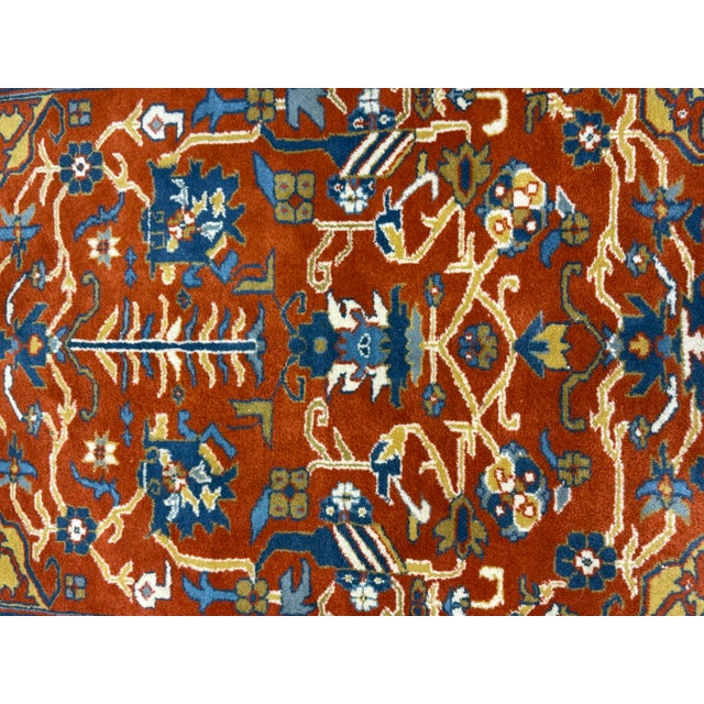 Green 4ft 1in × 5ft 10in Genuine Agrippa Handwoven Area Rug For Sale - Image 8 of 12