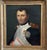 Oil portrait on canvas, painted in the 19th century, depicting Napoleon I, in the style of Jacques-Louis David. Bust...