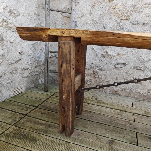 Brutalist Workbench Console, 1890s For Sale - Image 16 of 18