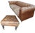 Traditional Elevate Your Living Space With This Stunning, Handcrafted Chesterfield Sofa and Ottoman in Genuine Tan Leather For Sale - Image 3 of 12