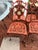 Set of 4 Vintage Orange Iron Garden Patio Chairs For Sale - Image 4 of 10