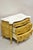 Vintage Daniel Jones French Louis XV Style Gold Bombe Marble Top Nightstand For Sale - Image 11 of 11
