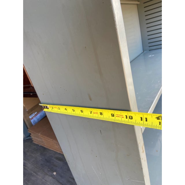 1970s Vintage Mid Century Modern Metal Bookshelf For Sale - Image 9 of 13