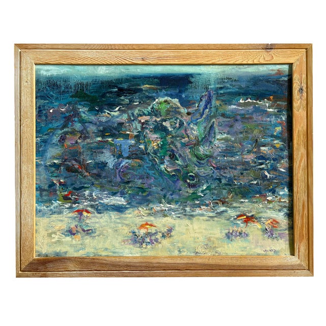 Contemporary Abstract, Ocean, Contemporary Oil Painting, Ocean Abstract Art For Sale - Image 3 of 7