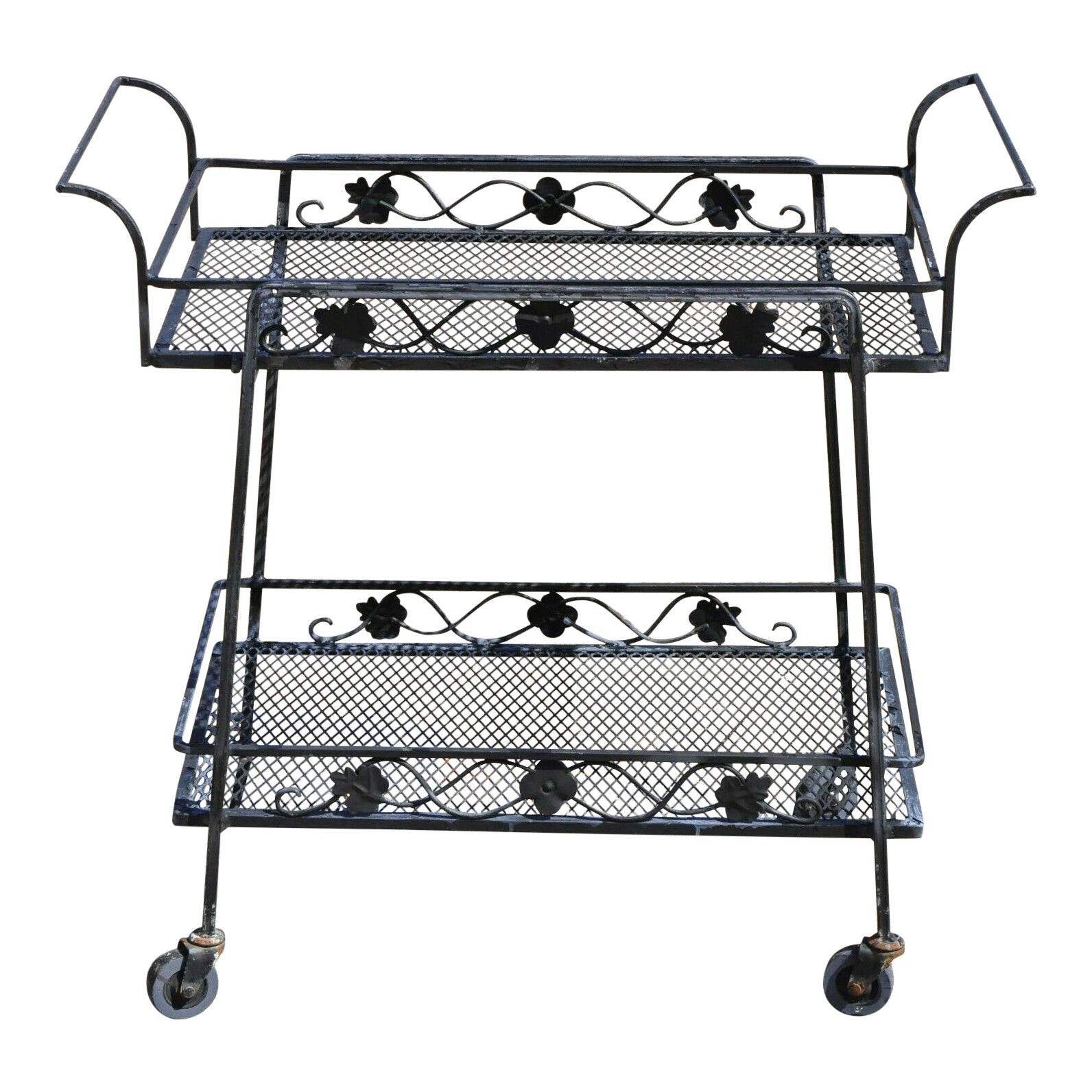 20th Century Victorian Russell Woodard Garden Patio Wrought Iron