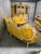 Mid 19th Century Monumental Rococo Revival Carved Sectional Sofa in Golden Velvet For Sale In New York - Image 6 of 12