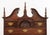 Queen Anne Style Mahogany Highboy, the top portion with three short drawers above four frieze drawers and the lower...