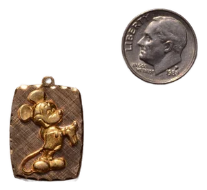 The 169th Street: Walt Disney Signed Mickey Mouse Dog Tag Pendant