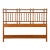 1960s Chinese Chippendale Faux Bamboo Queen Headboard With Brass Finials For Sale