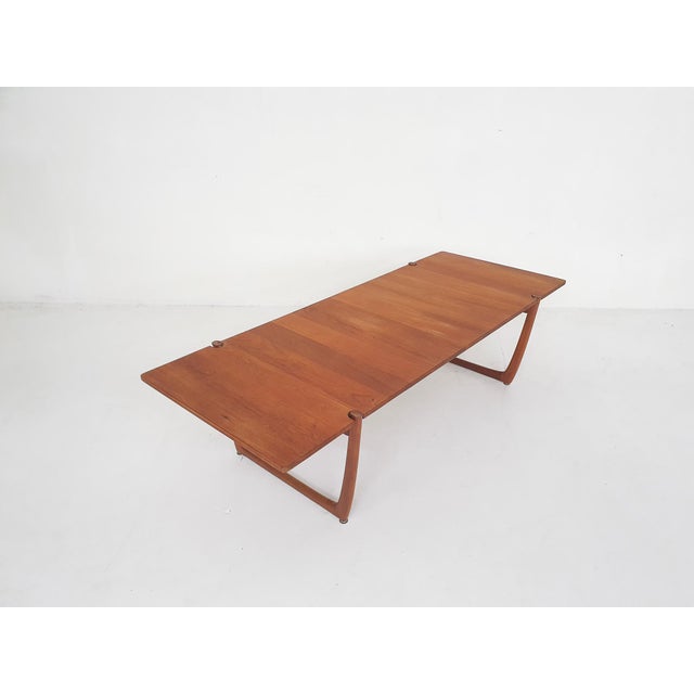 Brown Model FD 575 Coffee Table in Teak by Hvidt and Nielsen, 1950s For Sale - Image 8 of 16