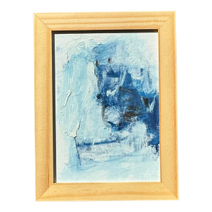 Vintage Original Abstract Oil Painting on Board