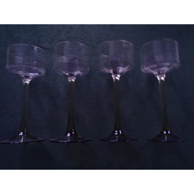Antique White Wine Crystal Glasses, Set of 10 For Sale - Image 4 of 11