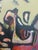 Contemporary "Duck and Swan" Original Oil and Acrylic Painting by Scott Spencer For Sale - Image 3 of 7