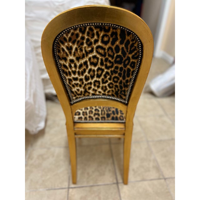 1960s 1960s Animal Print Leopard Accent Small Chair For Sale - Image 5 of 8