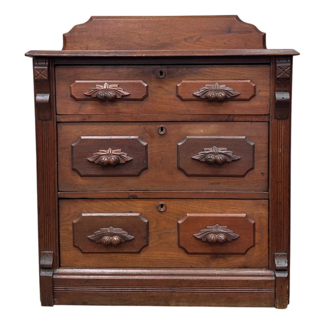 Antique Victorian Eastlake Commode For Sale