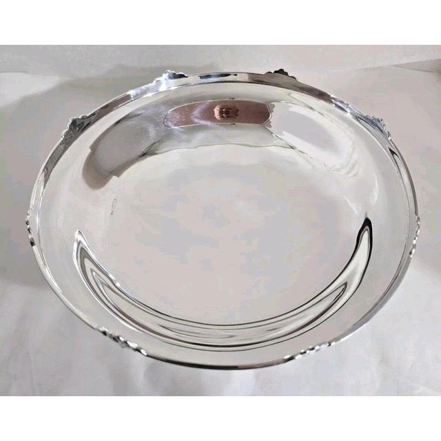 Antique Art Deco Sterling Silver Compotier from Walker & Hall, 1932 For Sale - Image 3 of 16