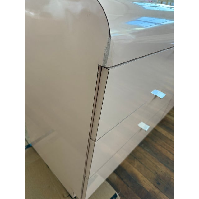 Paper 1980 Baby Pink Laminate Dresser For Sale - Image 7 of 8