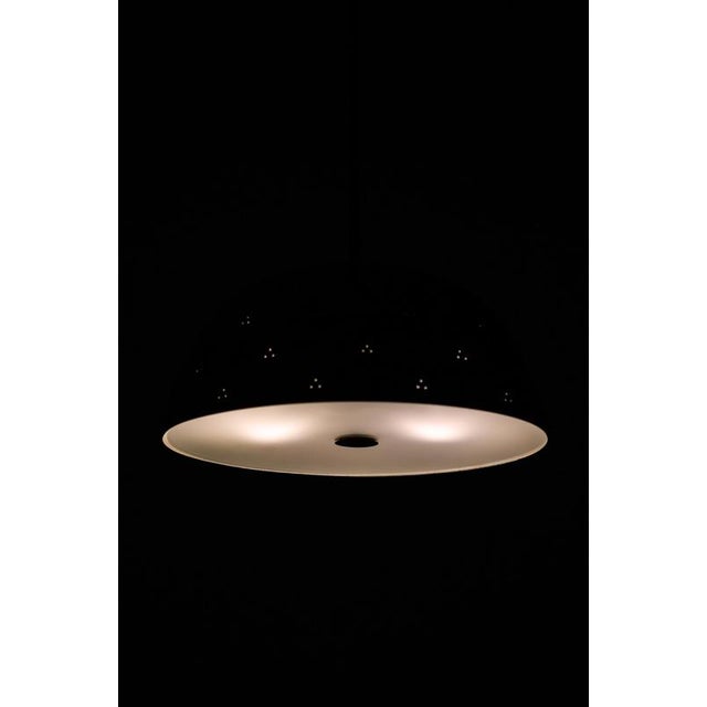 Pendant Lamp in Brass and Glass by Paavo Tynell, 1950s For Sale - Image 6 of 7