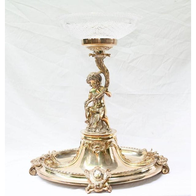 Silver Silver Plate Cherub Tazzas Centrepieces from Christofle, Set of 2 For Sale - Image 8 of 18