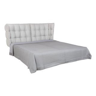 Husk Boxspring Bed in Grey from B&B Italia For Sale