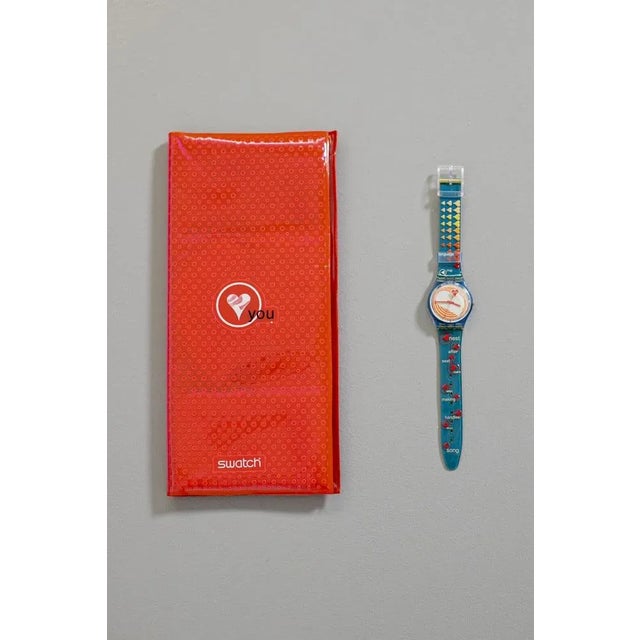 Postmodern Vintage Swatch Valentines Day Special 2000 Heartbeat Gn187 For Sale - Image 3 of 12