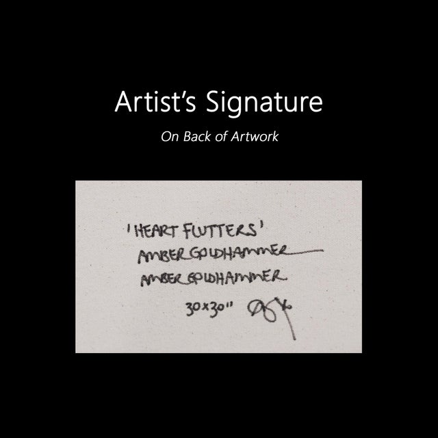 Heart Flutters - Abstract Radiant Joyful Colorful Graffiti Pop Original Artwork by Amber Goldhammer For Sale - Image 9 of 9