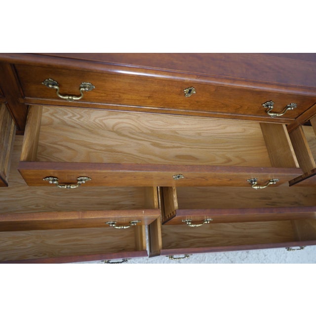 Stickley Stickley Chippendale Style Cherry Bedroom Dresser For Sale - Image 4 of 18