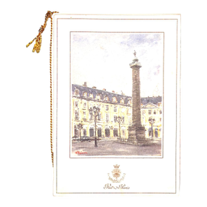 Ritz Paris Cocktail Menu/ Price List